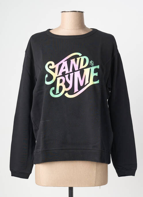 Sweat-shirt noir NINE TEES femme