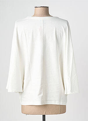 T-shirt manches 3/4 manches 3/4 blanc NINE TEES femme