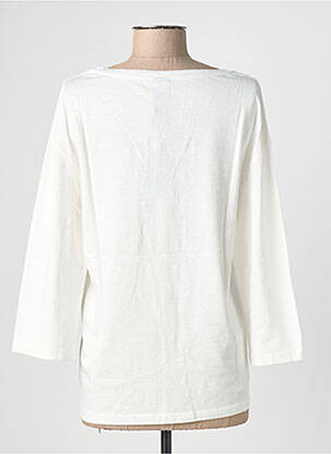 T-shirt manches 3/4 manches 3/4 blanc NINE TEES femme