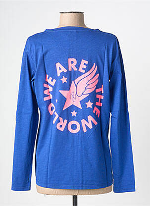 T-shirt manches longues manches longues bleu NINE TEES femme