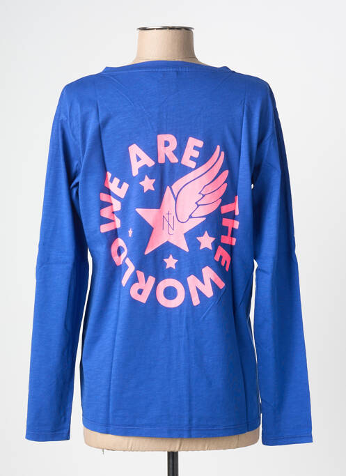 T-shirt bleu NINE TEES femme