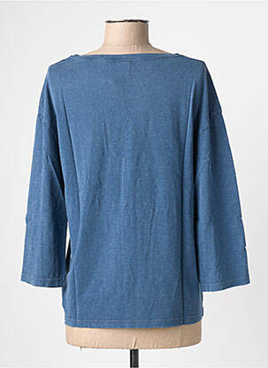 T-shirt manches 3/4 manches 3/4 bleu NINE TEES femme