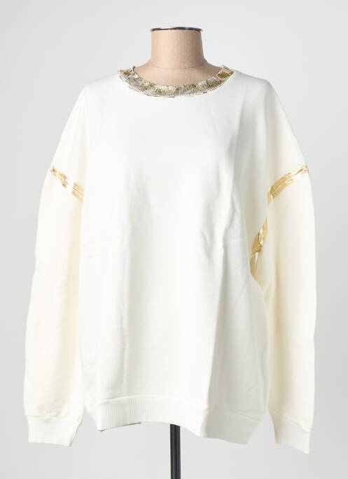 Sweat-shirt blanc NINE TEES femme