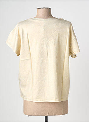 T-shirt sérigraphie floquée manches courtes or NINE TEES femme