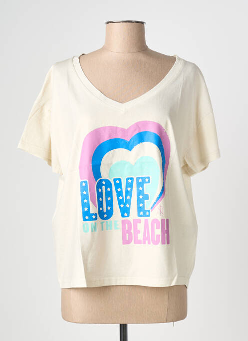T-shirt beige NINE TEES femme