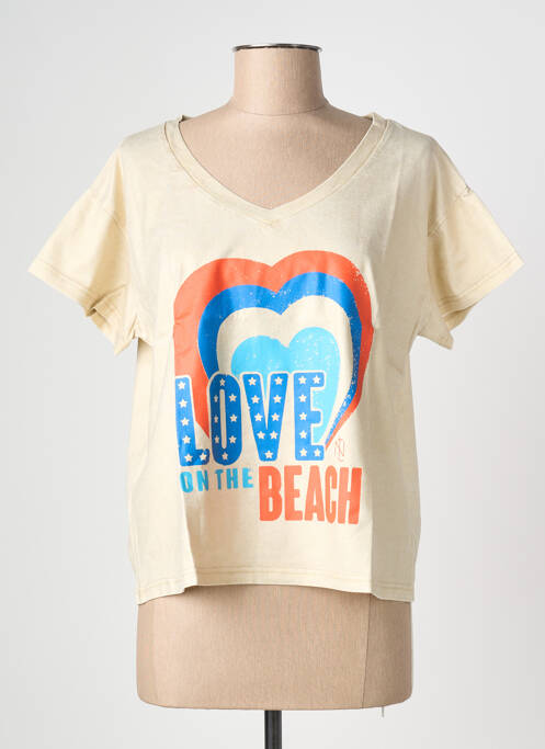 T-shirt jaune NINE TEES femme