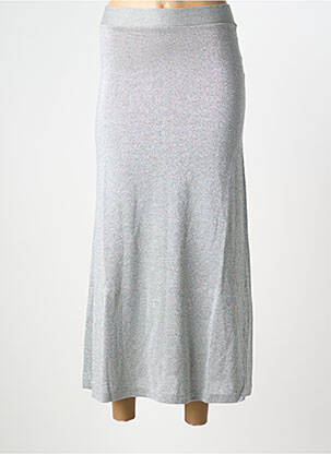 Jupe longue taille normale gris NINE TEES femme