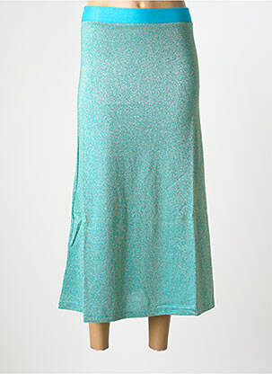 Jupe longue taille normale bleu NINE TEES femme