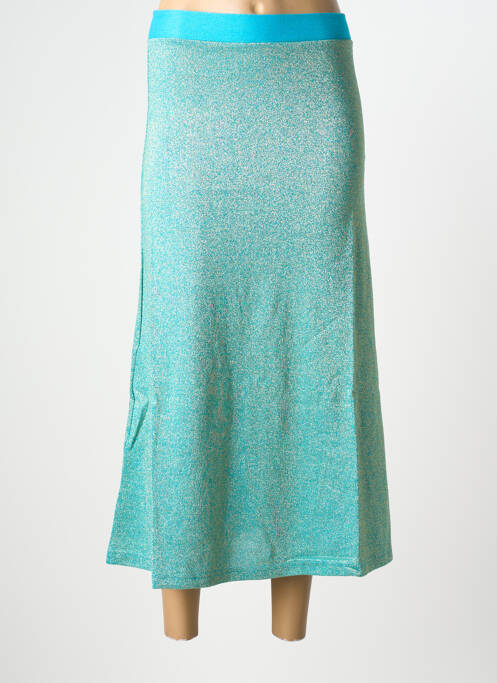 Jupe longue taille normale bleu NINE TEES femme