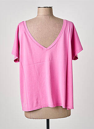 T-shirt manches longues manches longues rose NINE TEES femme