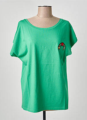 T-shirt manches longues manches longues vert NINE TEES femme