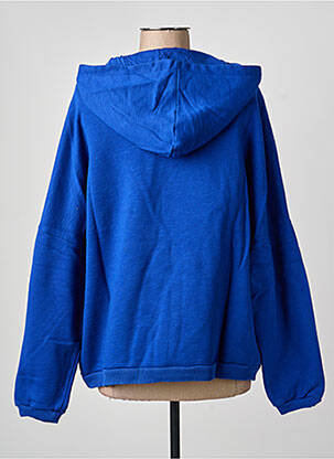 Sweat-shirt à capuche stretch manches longues bleu NINE TEES femme