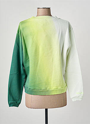 Sweat-shirt stretch manches longues vert NINE TEES femme