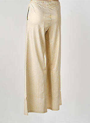Pantalon large poches taille normale or NINE TEES femme