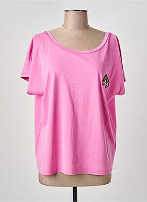 T-shirt rose NINE TEES femme