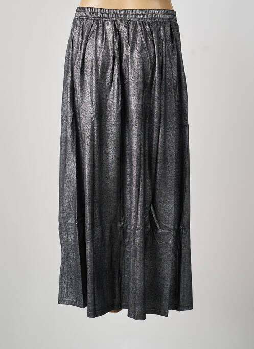 Jupe longue taille normale argent NINE TEES femme
