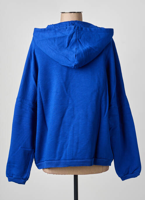 Sweat-shirt à capuche bleu NINE TEES femme
