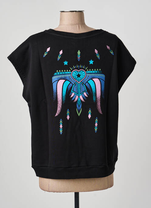 Sweat-shirt noir NINE TEES femme