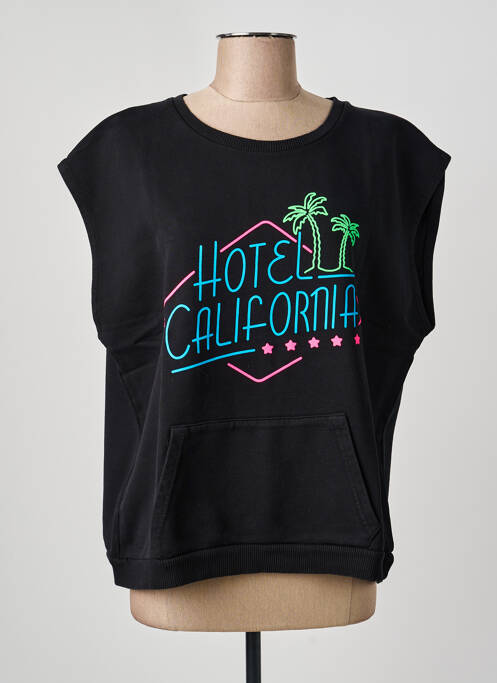 Sweat-shirt noir NINE TEES femme