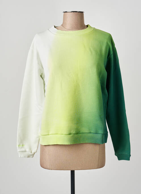 Sweat-shirt vert NINE TEES femme