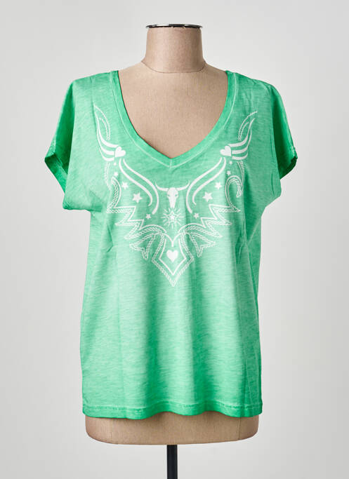 T-shirt vert NINE TEES femme