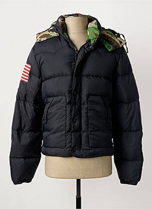 Doudoune poches a capuche noir RALPH LAUREN homme