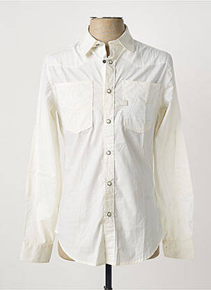 Chemise manches longues coupe cintrée blanc G STAR homme