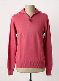 Pull col camionneur manches longues rouge BLUE LEMON homme