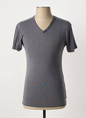 T-shirt coupe cintrée manches courtes gris ELEVEN COLORS homme