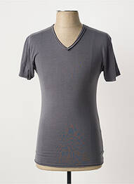 T-shirt coupe cintrée manches courtes gris ELEVEN COLORS homme