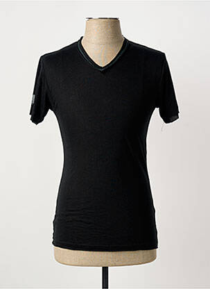T-shirt coupe cintrée manches courtes noir ELEVEN PARIS homme