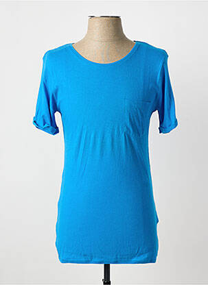 T-shirt coupe cintrée manches courtes bleu ELEVEN COLORS homme