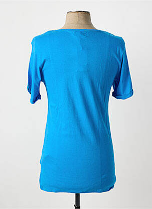 T-shirt coupe cintrée manches courtes bleu ELEVEN COLORS homme