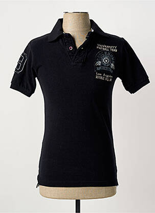 Polo coupe cintrée manches courtes noir BEANDBE homme