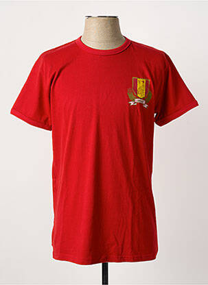 T-shirt coupe droite manches courtes rouge SHINE homme