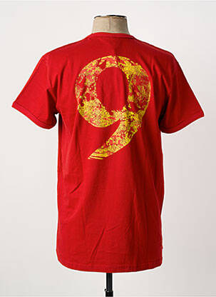 T-shirt coupe droite manches courtes rouge SHINE homme