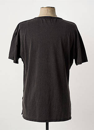 T-shirt coupe droite manches courtes gris KHUJO homme