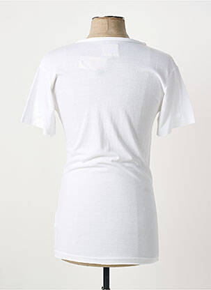 T-shirt coupe cintrée manches courtes blanc ELEVEN PARIS homme