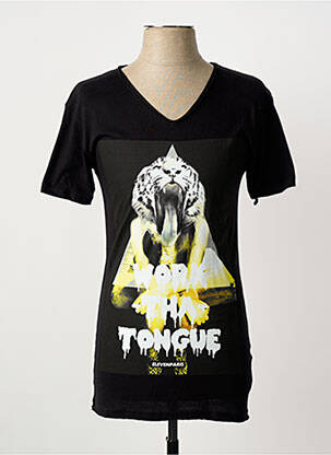 T-shirt coupe cintrée manches courtes noir ELEVEN PARIS homme