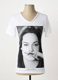 T-shirt coupe cintrée manches courtes blanc ELEVEN PARIS homme