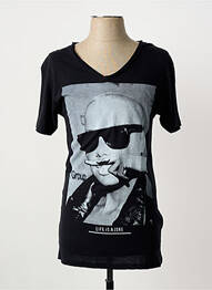 T-shirt coupe cintrée manches courtes noir ELEVEN PARIS homme