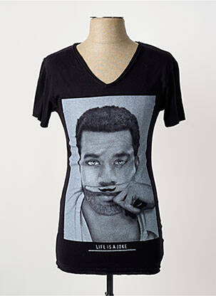 T-shirt coupe cintrée manches courtes noir ELEVEN PARIS homme
