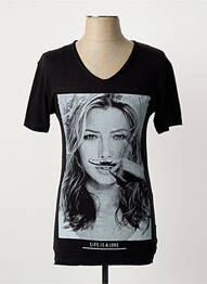 T-shirt coupe cintrée manches courtes noir ELEVEN PARIS homme