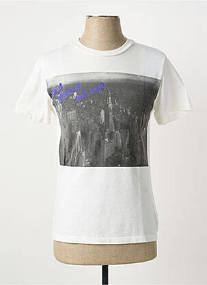 T-shirt coupe cintrée manches courtes blanc CALIFORNIAN VINTAGE homme