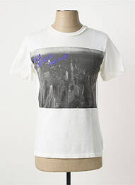 T-shirt coupe cintrée manches courtes blanc CALIFORNIAN VINTAGE homme
