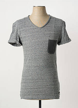 T-shirt coupe cintrée manches courtes gris ELEVEN PARIS homme