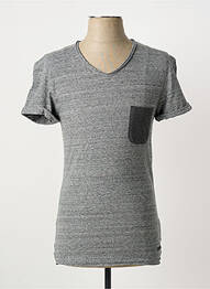 T-shirt coupe cintrée manches courtes gris ELEVEN PARIS homme