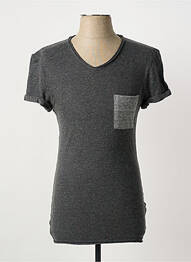 T-shirt coupe cintrée manches courtes gris ELEVEN PARIS homme