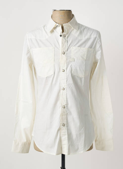 Chemise manches longues coupe cintrée blanc G STAR homme