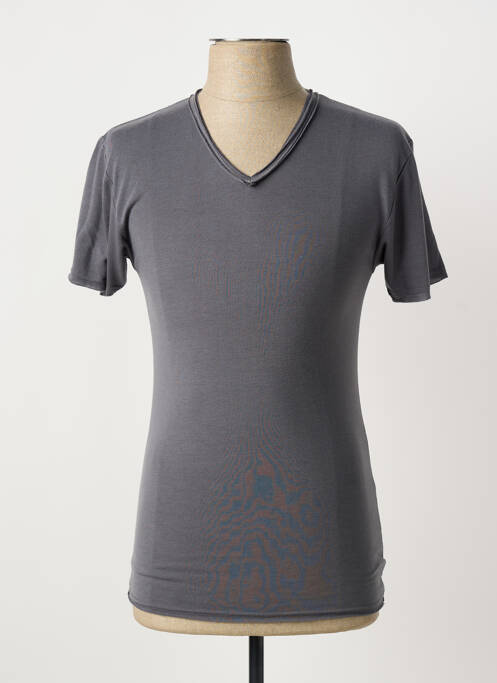 T-shirt coupe cintrée manches courtes gris ELEVEN COLORS homme
